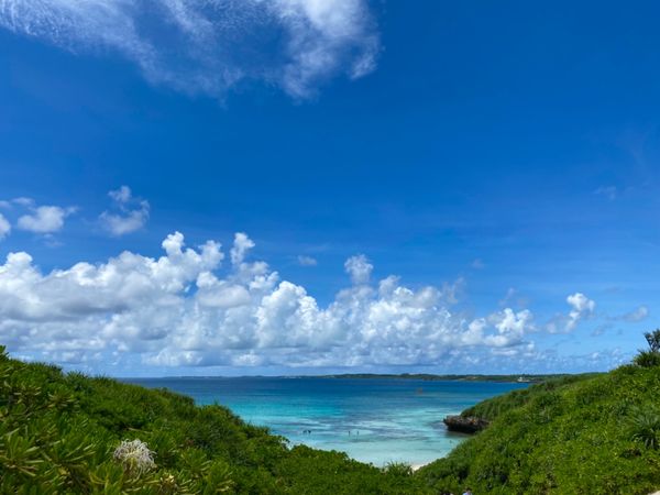 日本・宮古島「初めての離島出張🏝」の写真：砂山ビーチ

うっかりビーサンを持って行...
