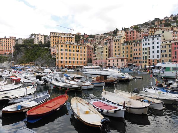 イタリア・カモッリ「イタリアの思い出」の写真：リグーリア州カモッリ
ここから船に乗って...