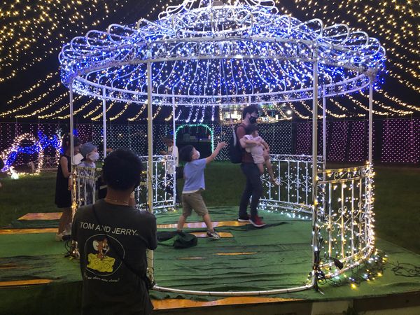 日本・熊本県「グリーンランド花火」の写真