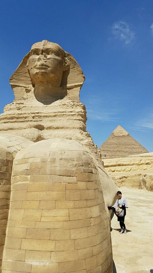 エジプト・カイロ「エジプトおひとりさま限定ツアー」の写真：1)スフィンクスの近くに行けるチケットだ...