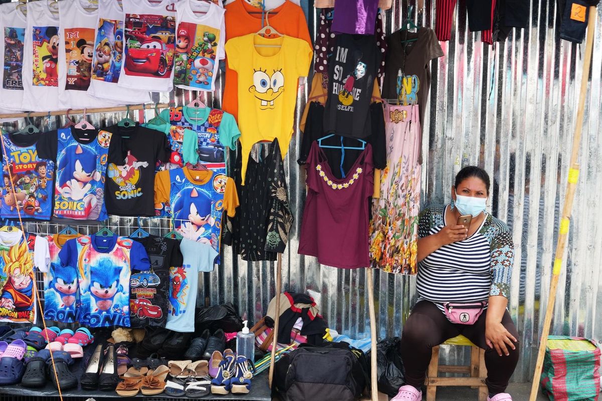 サンサルバドルのローカルな市場