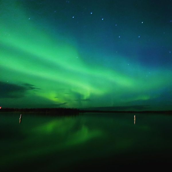 カナダ・イエローナイフ「オーロラ」の写真：2日目はオーロラツアーへ！
ホテルを1歩...