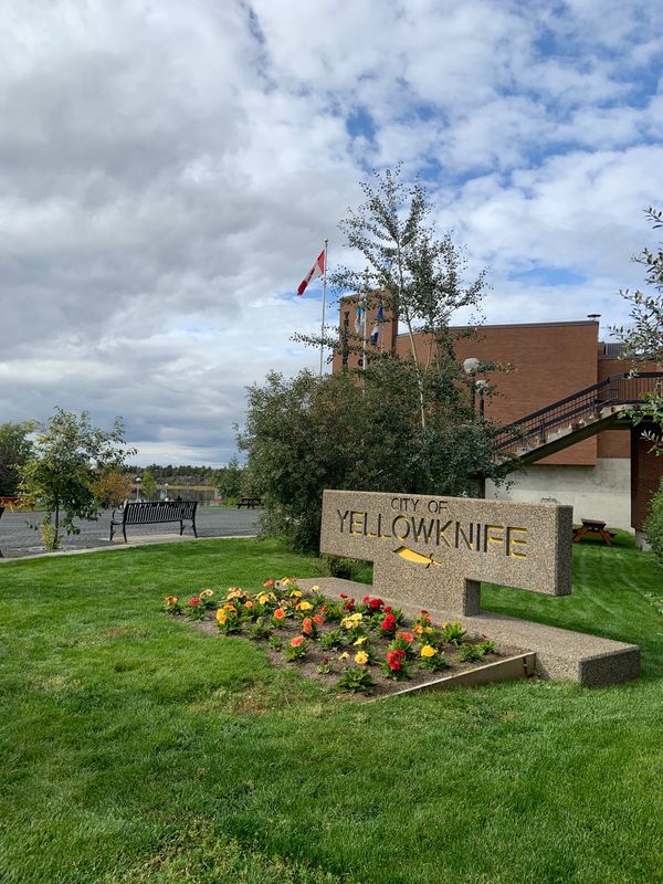 カナダ「イエローナイフ」の写真：3日目は市内観光🚙
静かで小さい素敵な街...