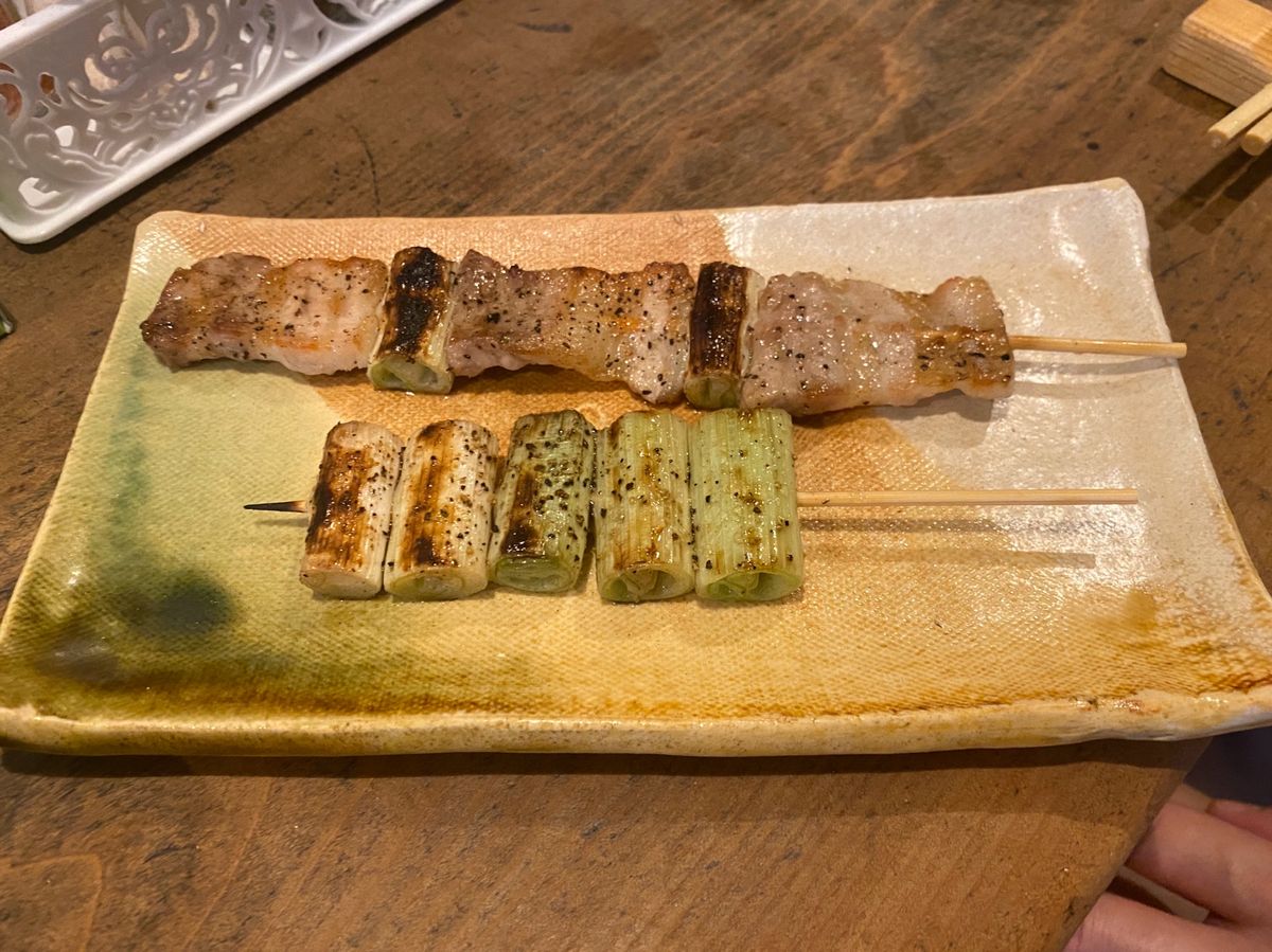 あかちょうちんのさつま揚げ
鳥辰のネギ焼きがおいしかった