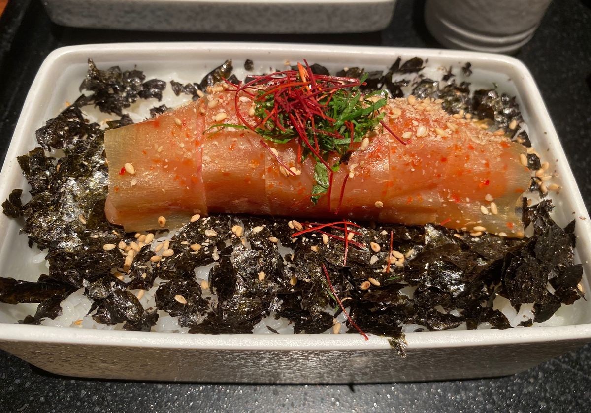 1日目の夕食はめんたい重とめんたい吸い。
美味し。