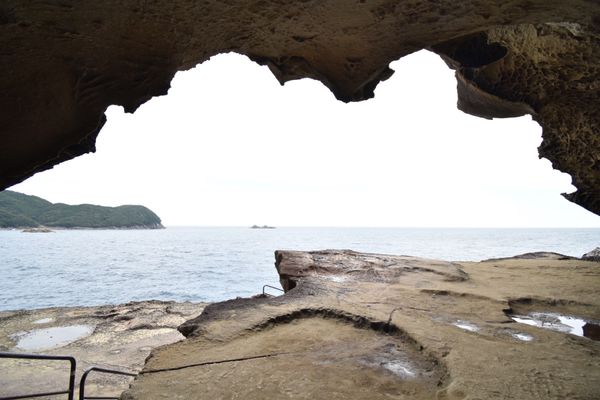 日本・静岡県「熊野古道！ちょっと寄り道！」の写真：鬼ヶ城！