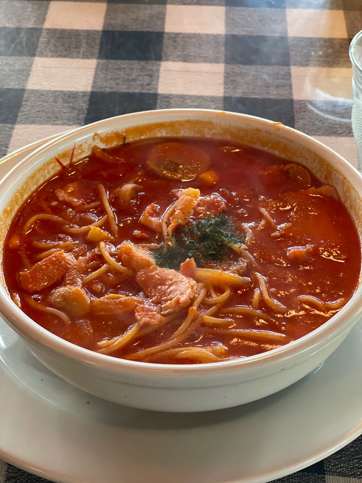 山中湖にキャンティがあったのでお昼ご飯
真夜中のスパゲティ！