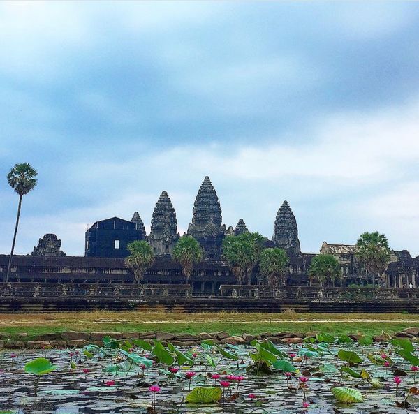 カンボジア・シェムリアップ「一生に一度は行ってみたかったアンコールワット！」の写真：アンコールワットのサンライズ見たかったなぁ〜