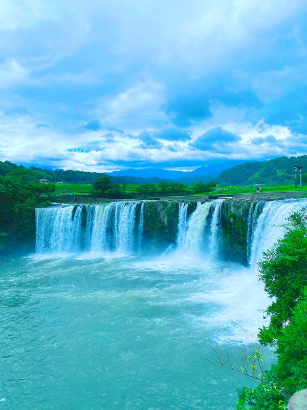日本・大分県「大分　日帰り」の写真：散歩に最適
雨だったので少し増水してたの...