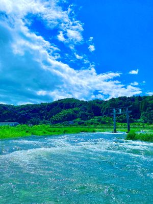 散歩に最適
雨だったので少し増水してたのもあり、大迫力でした