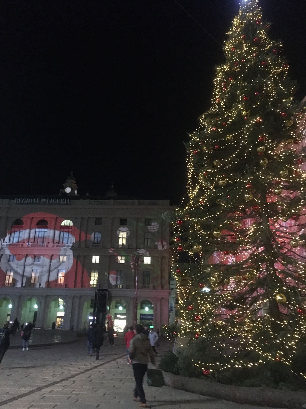 クリスマスの飾りつけがきれいな時期のジェノヴァ
日付は適当です。この前後。