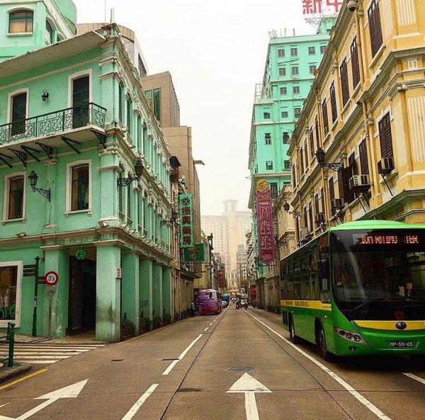 マカオ「上海とマカオ旅」の写真：マカオは可愛い町でした！