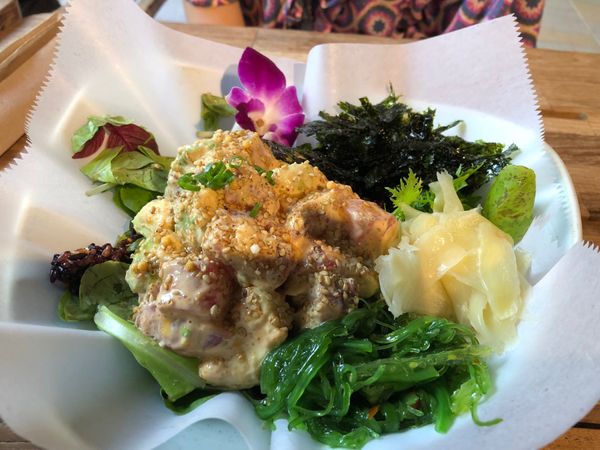 アメリカ(米国)・オアフ島「マイルでHawaii✨」の写真：アイランドビンテージ。
ポキ丼が美味しか...