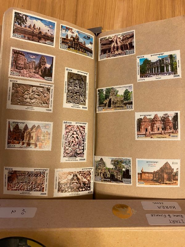 カンボジア・シェムリアップ「カンボジア遠征」の写真：カンボジア
●カンボジアの切手
●アンコ...