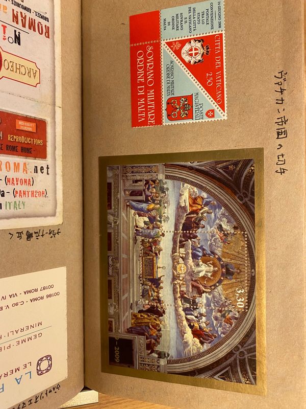 イタリア・ローマ「憧れのイタリア遠征　カエサルを偲んで」の写真：ヴァチカン
●ヴァチカンの切手
イタリア...