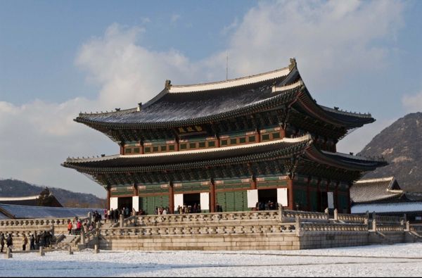 大韓民国 (韓国)・ソウル「韓国　ソウル遠征」の写真：ソウル
●景福宮　勤政殿
●景福宮　王座...