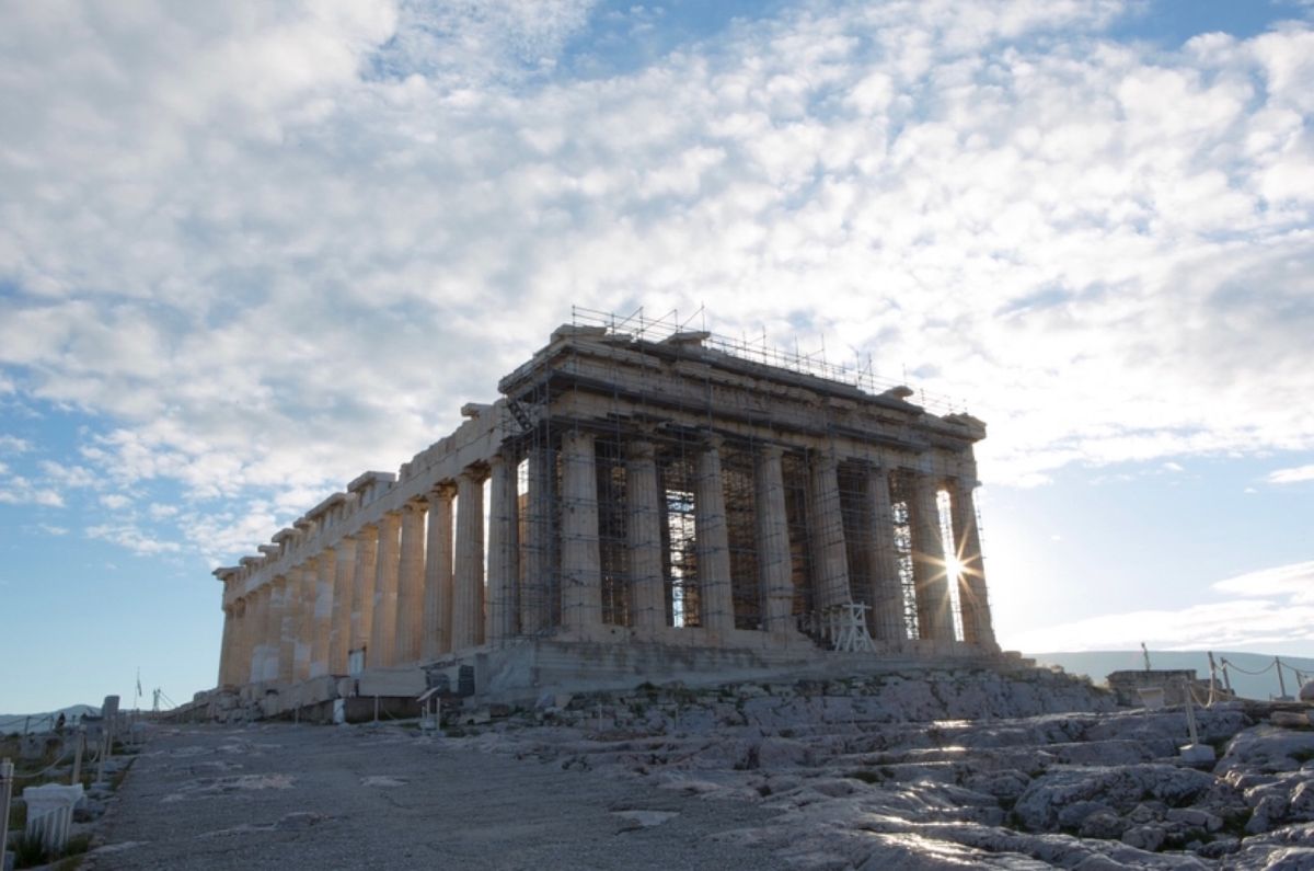 ●宿泊したエレクトラホテルの最上階のレストランから撮影したアクロポリスの夜...