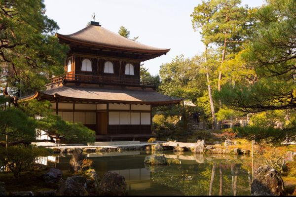 日本・京都府「奈良・京都　天河大辨財天社へ」の写真：京都
●銀閣寺
●銀閣寺の風紋
●巽橋の...