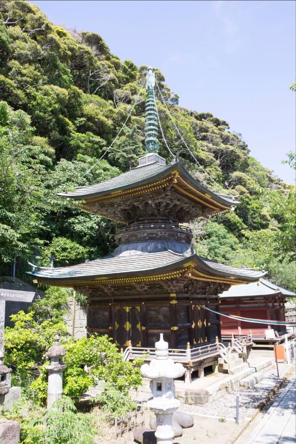 日本・木更津「坂東札所めぐり　千葉」の写真：千葉県館山
●那古寺　多宝塔
●那古寺　...