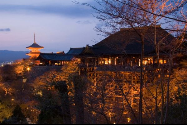 日本・京都府「京都・奈良」の写真：京都府
●清水寺のライトアップ（世界遺産...