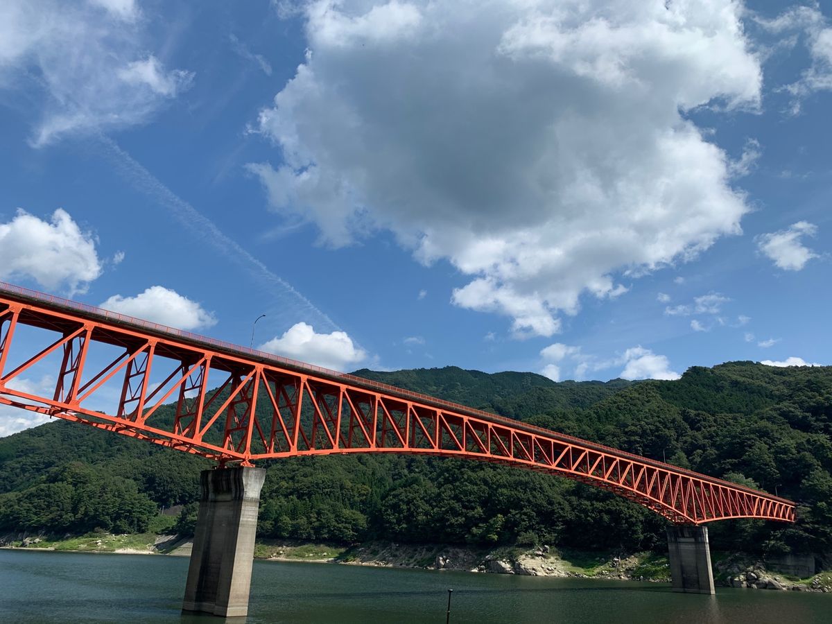 草木ダムと、近くの不動の滝。なかなか良き❤