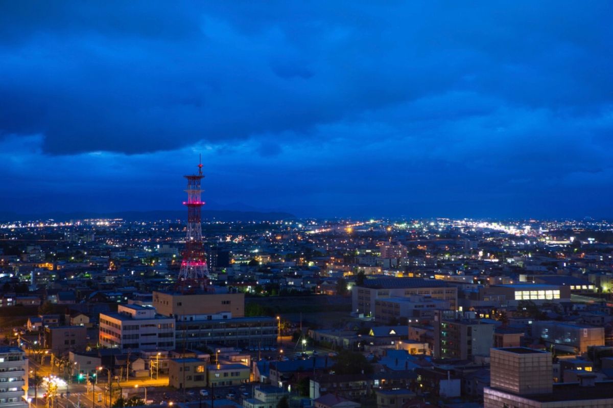 北海道　
旭川
●旭川グランドホテルの部屋からの夜景
美瑛
●ケンとメリー...