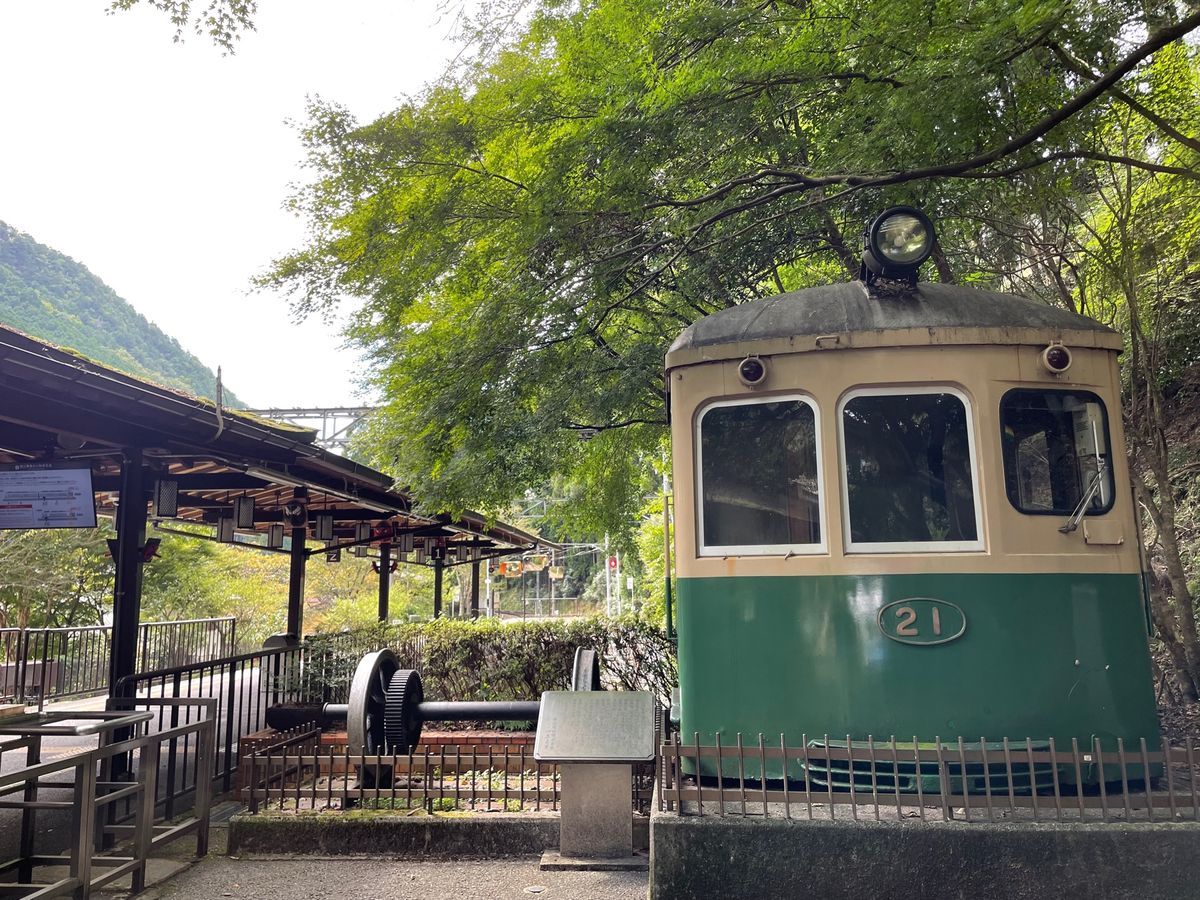 叡山電鉄の鞍馬駅には天狗がいました。（笑）