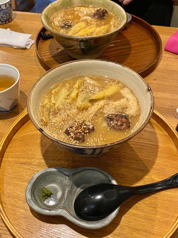 日本・福岡県「欲望のままに爆買いとキングダムを楽しむ1日」の写真：うどん杵むら

Oのリクエストで
私の大...