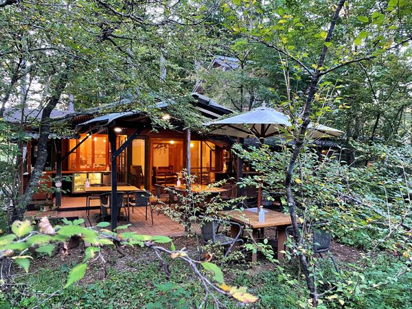 日本・山梨県「河口湖と富士山を眺めながらキャンプ⭐︎」の写真：翌日、ランチで行ったスモーク料理屋さん♡...