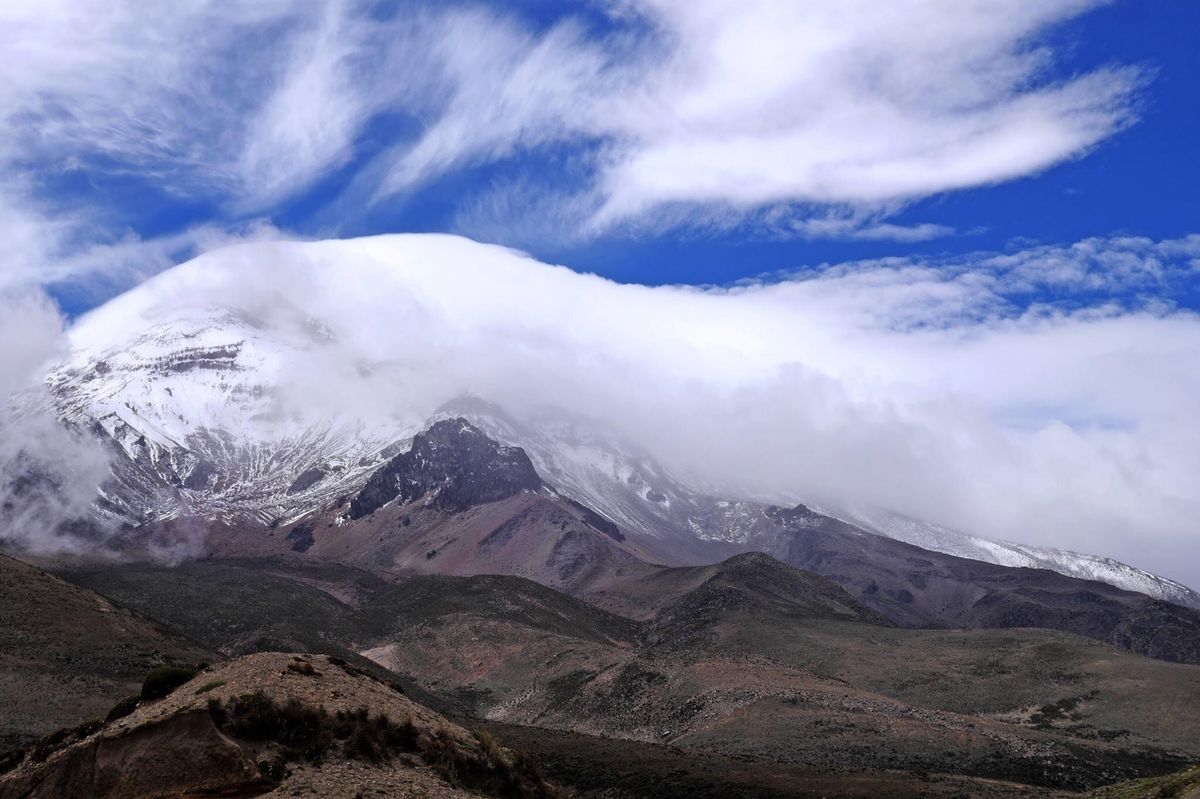 地球の中心から世界で最も遠くにあるチンボラソ山。
5,100mまでは気楽に...