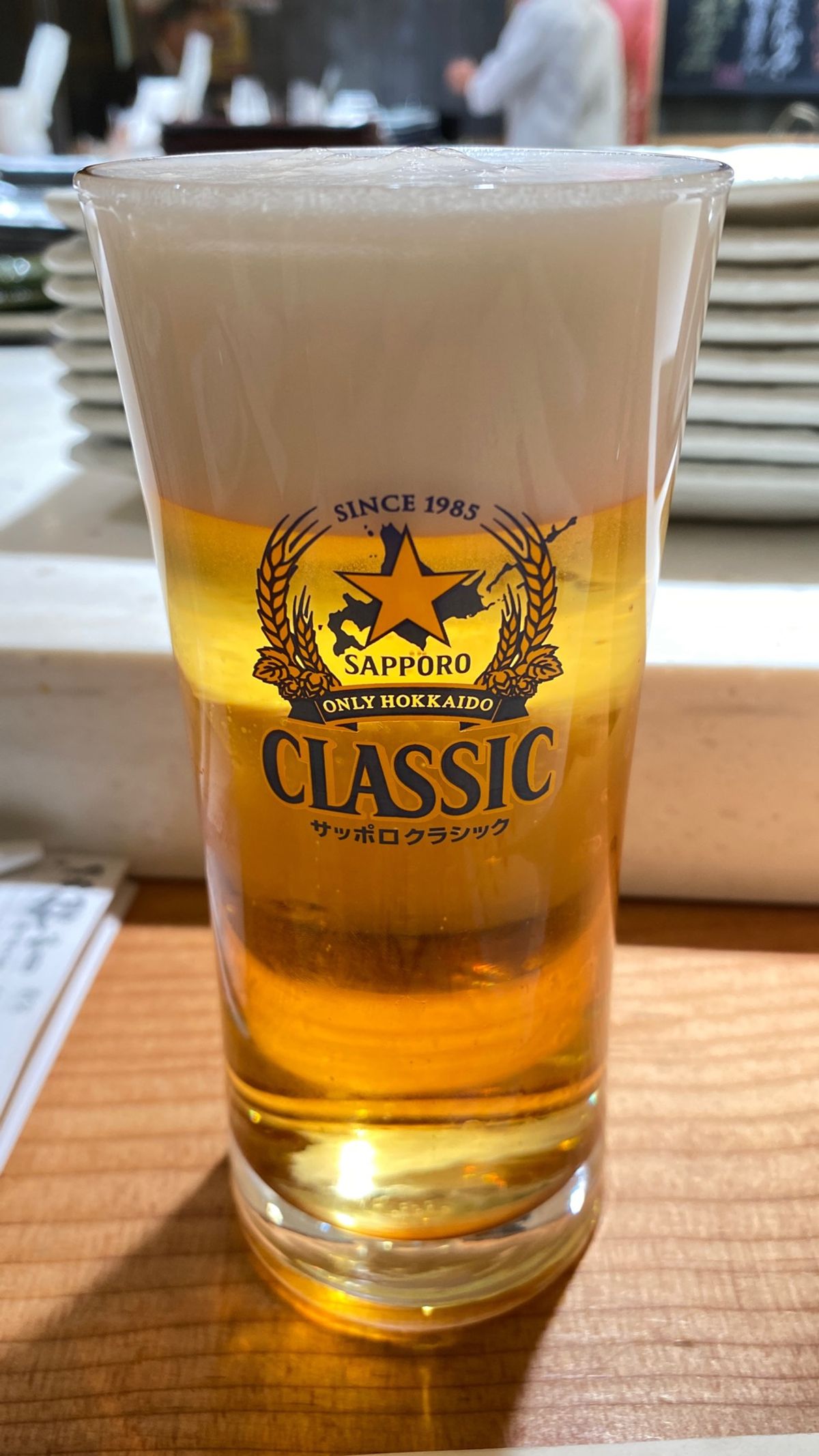 もちろんサッポロクラシックとお寿司で上陸祝い。
試される大地ってコピー好き...