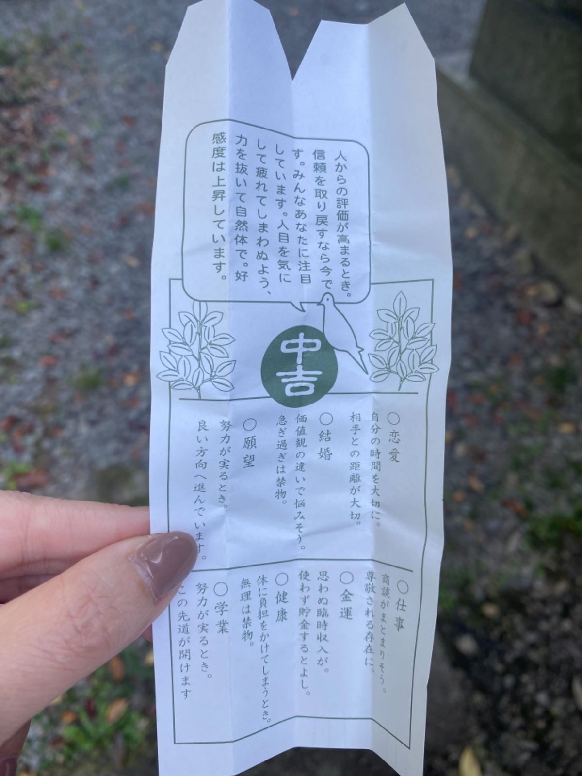 鷺神社⛩

鳩さんおみくじ🕊が可愛いくて
結びたい一心でおみくじ引いたら
...