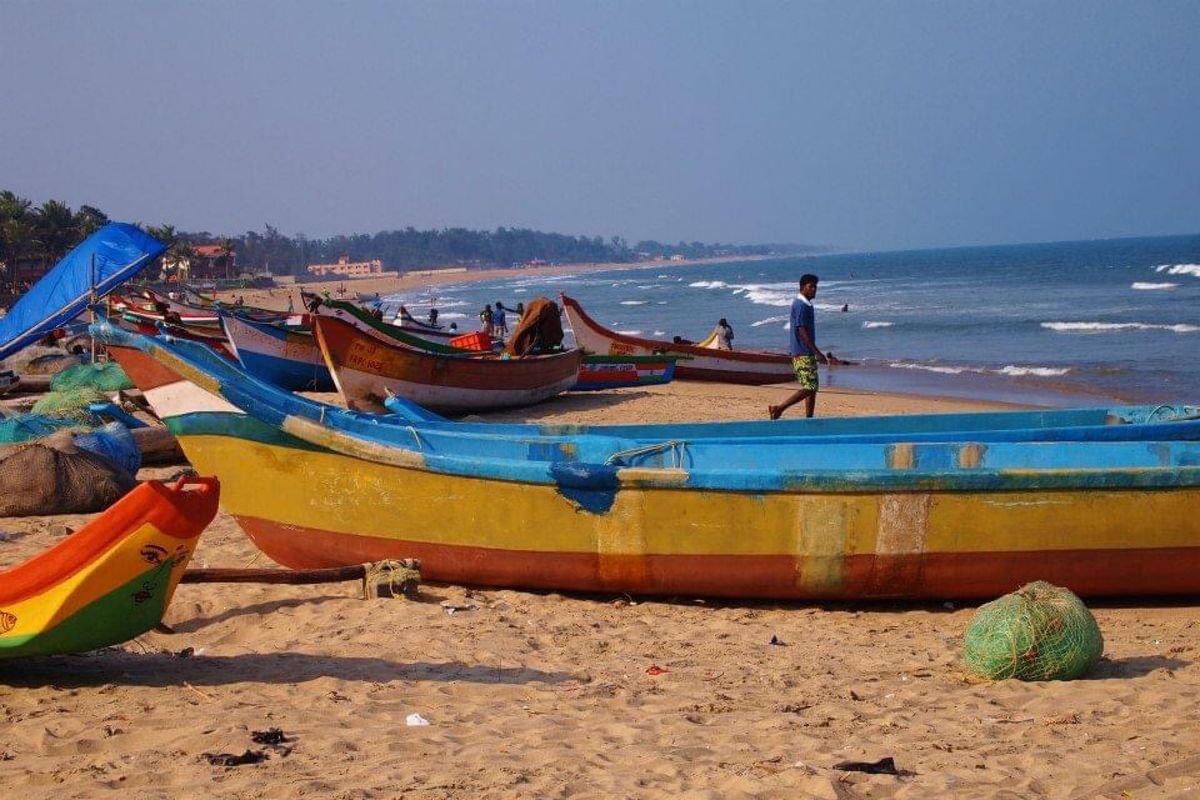 インド南部のマハンバリープラムという町。
遺跡と岩が有名ですが 平和で良い...