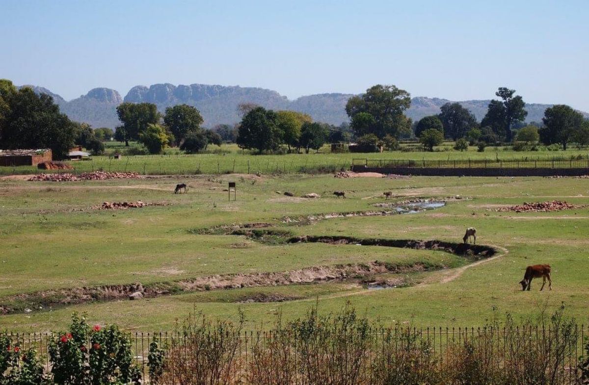 インドのカジュラーホという田舎町で遺跡を見る。
