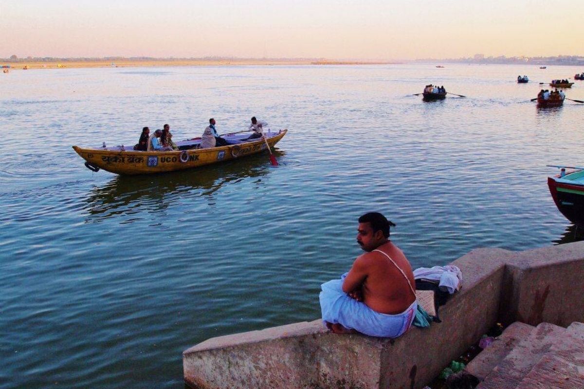 インドといえばバラナシ。
ガンジス川には入っていません。