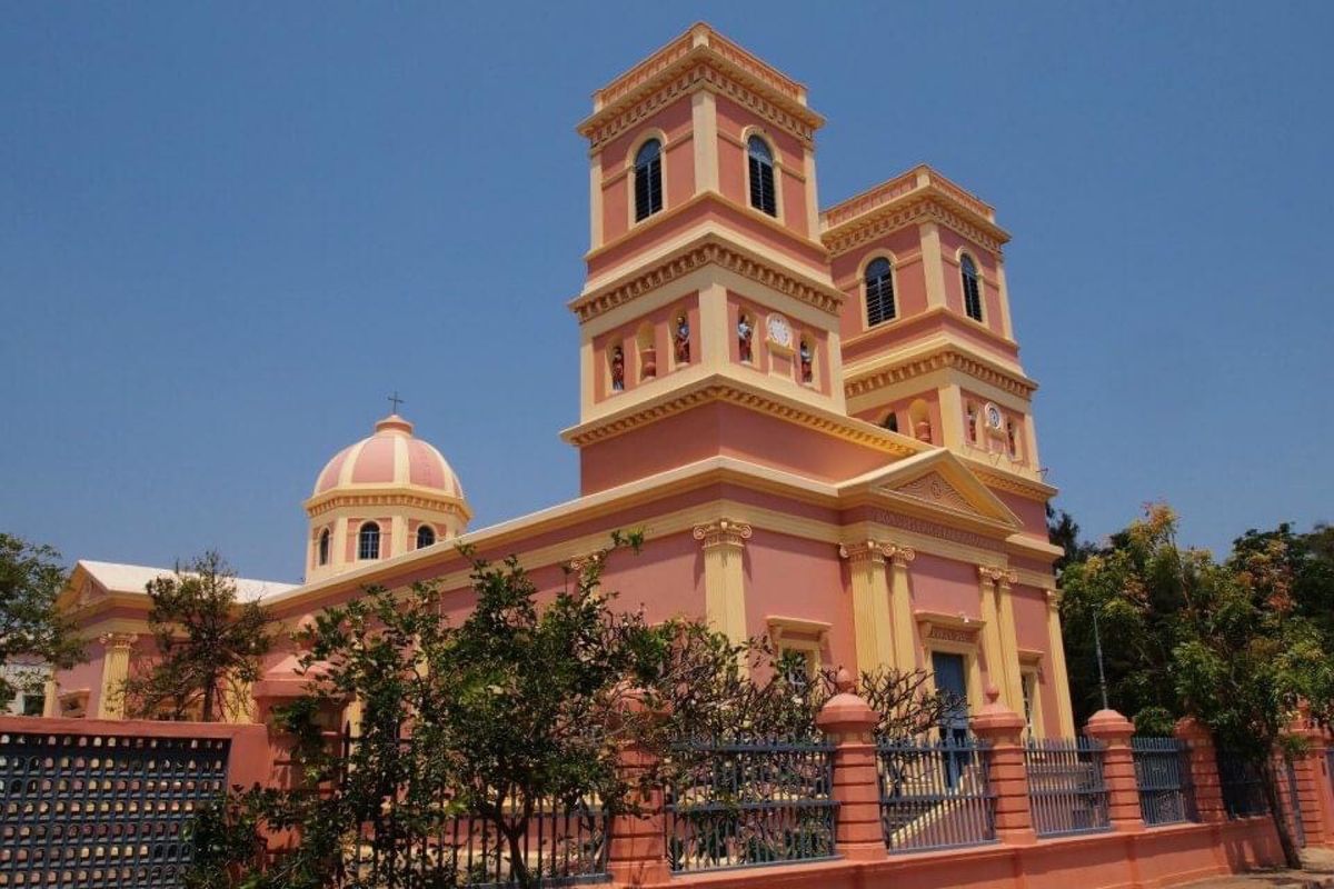 インド南部のポンディシェリーは、フランスの統治下だった時期があり、街の雰囲...