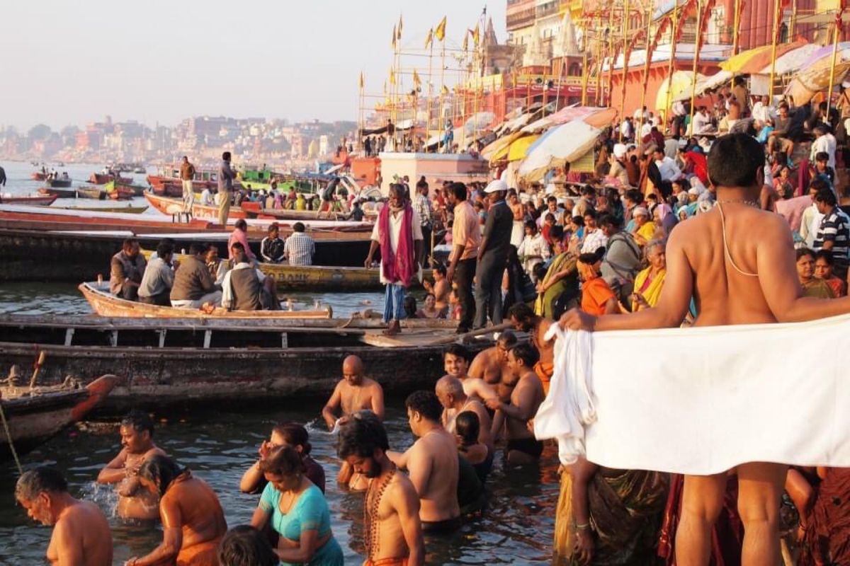 インドといえばバラナシ。
ガンジス川には入っていません。