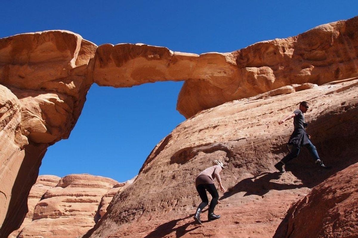 ワディラムで宿泊
砂漠の中で満点の星空でした