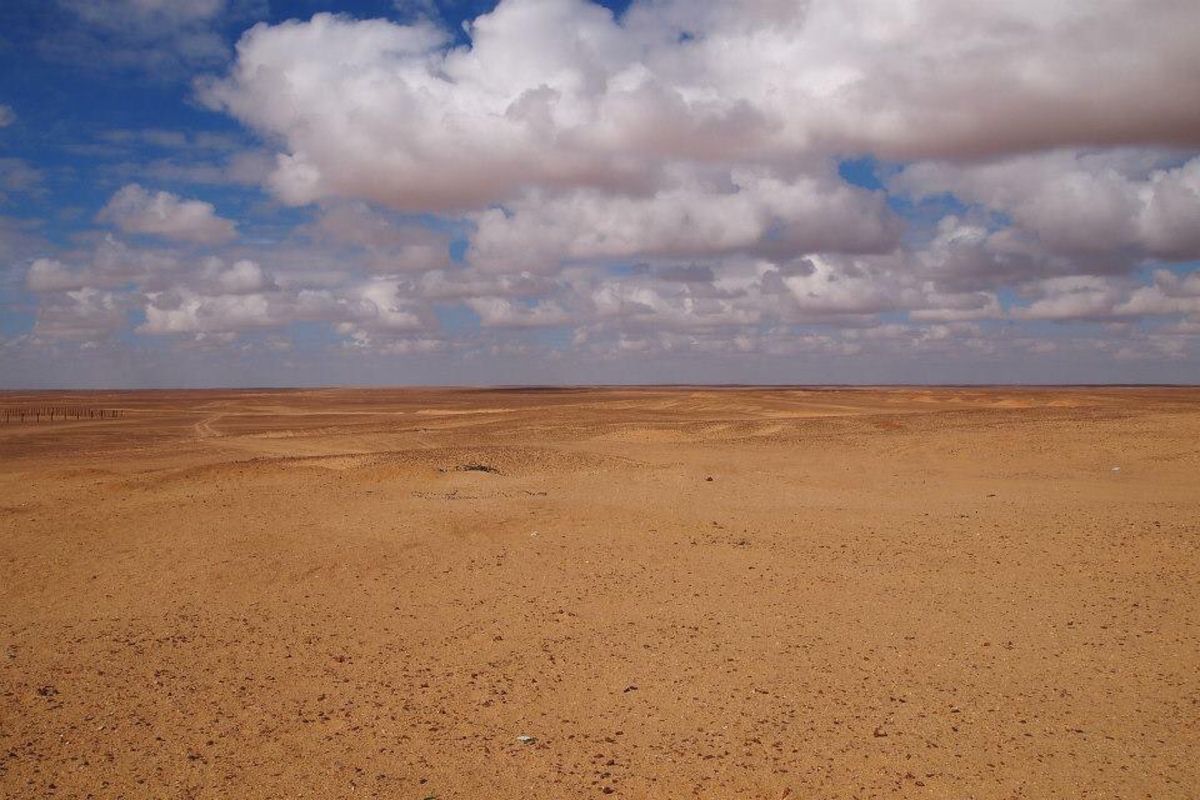 荒野が広がるエジプトの大地