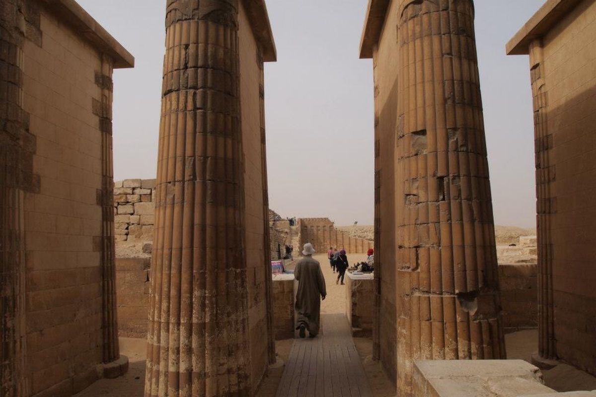 ピラミッド内部に侵入！
博物館も行きました