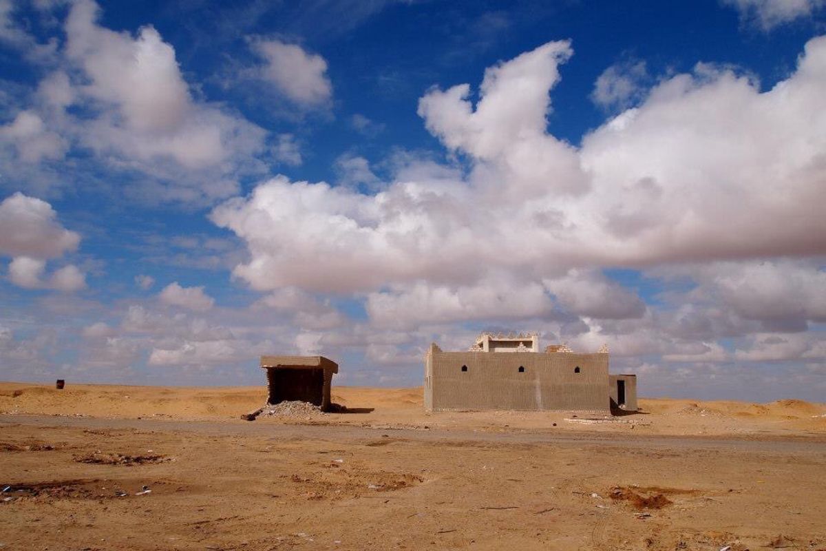 荒野が広がるエジプトの大地