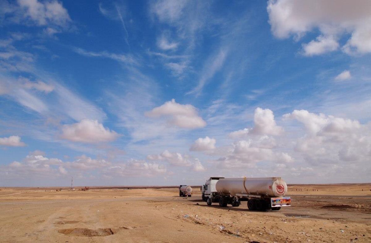 荒野が広がるエジプトの大地