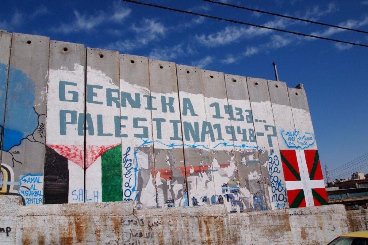 パレスチナとイスラエルの高き壁