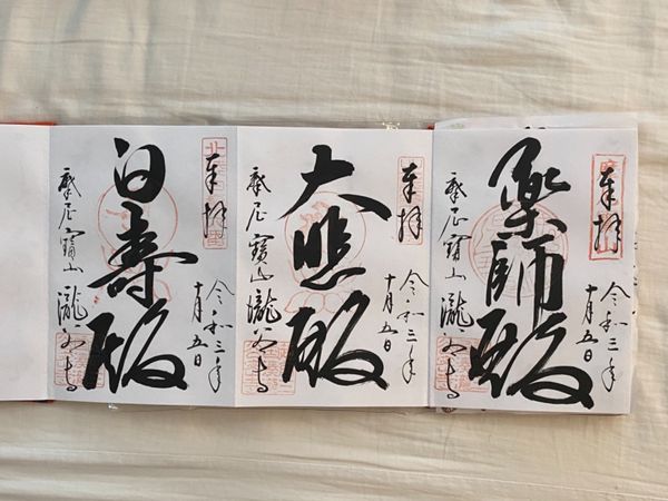 日本・福井県「念願の恐竜県🦖へ出張」の写真：瀧谷寺（たきだんじ）

瀧谷寺では3種類...