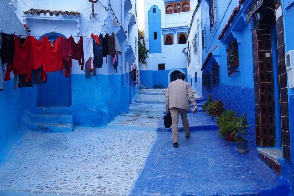 シャウエンの道端で