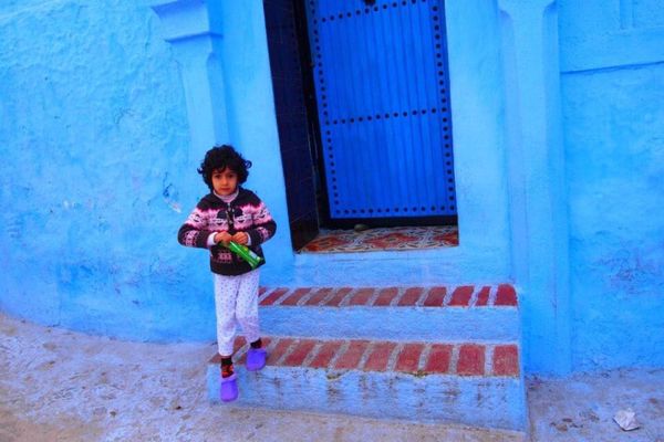 モロッコ・Marakesh「７ヶ月２８ヶ国世界一周（モロッコ）」の写真：シャウエンの子どもたち