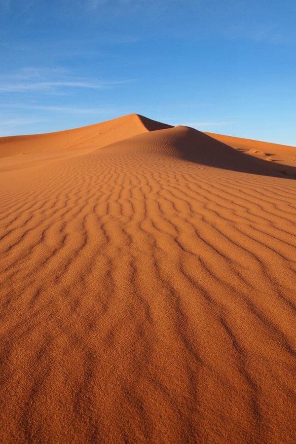 モロッコ・Marakesh「７ヶ月２８ヶ国世界一周（モロッコ）」の写真：砂の模様が綺麗！