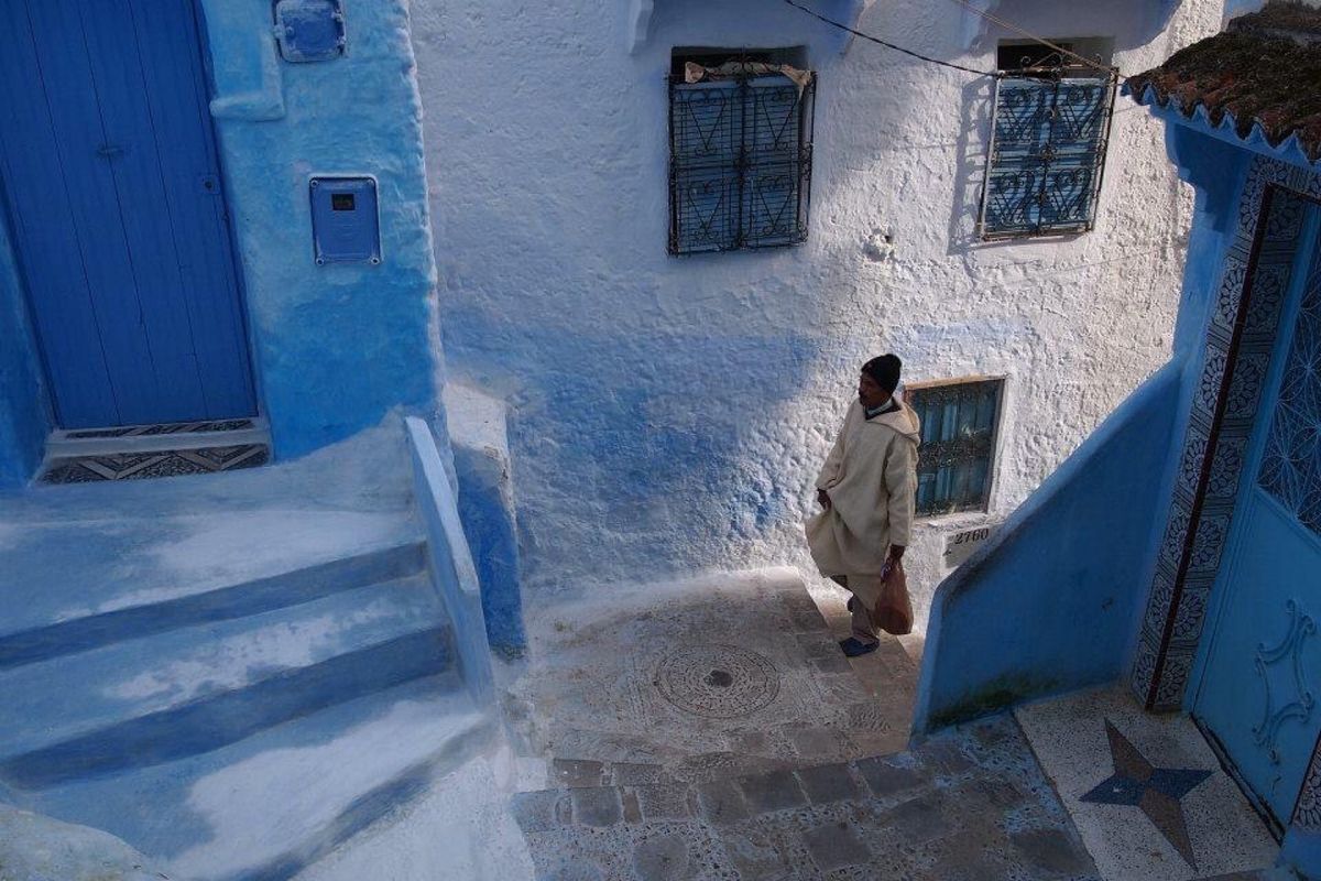 シャウエンの道端で