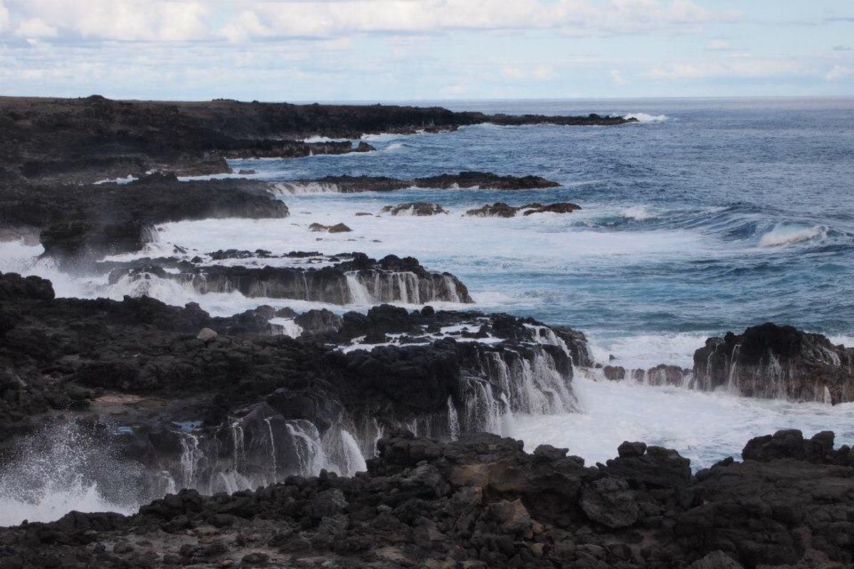 イースター島の丘陵地