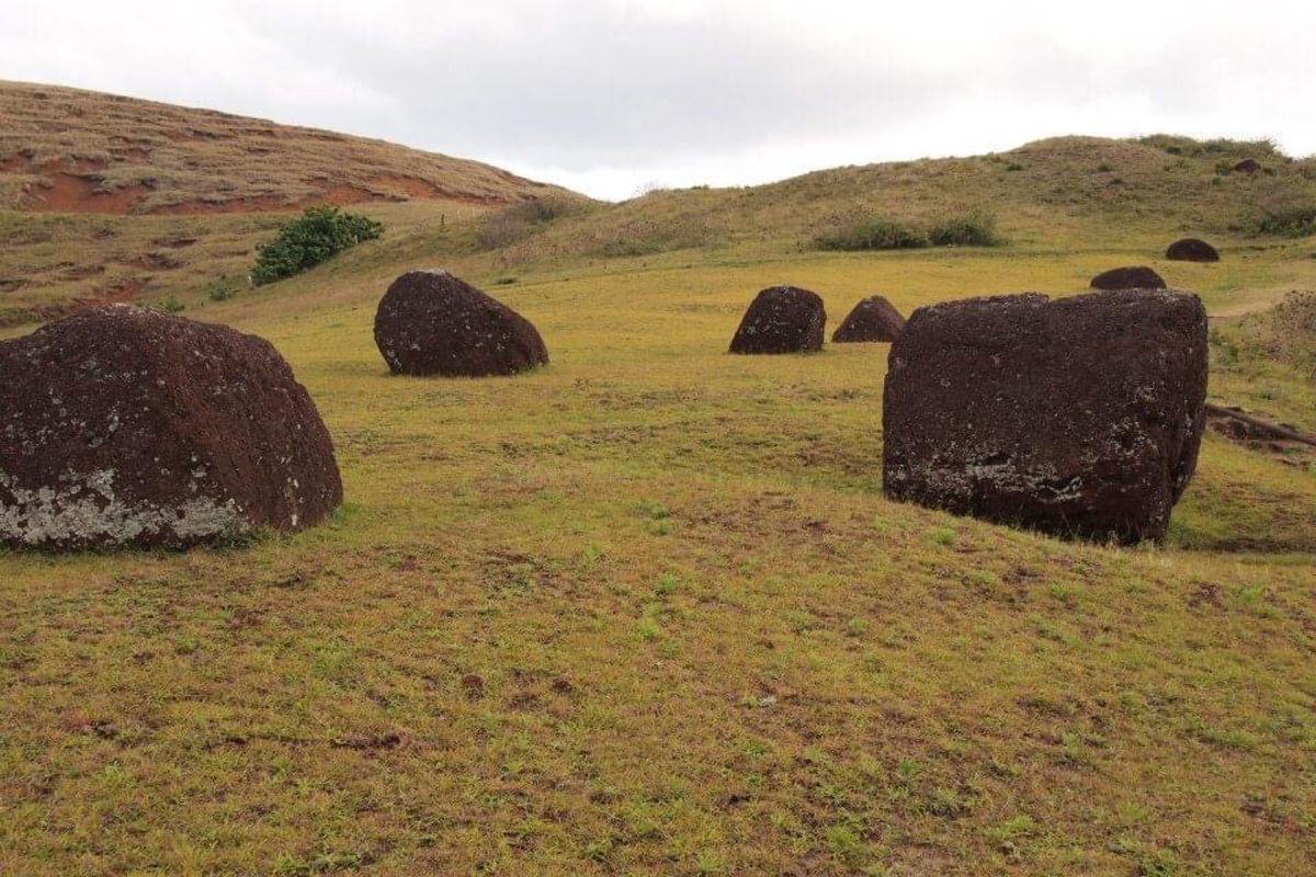 イースター島の丘陵地